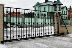 Решетчатые откатные ворота